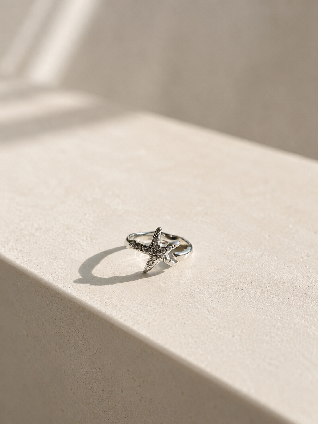 BAGUE ETOILE EN ACIER INOXYDABLE - NOAH