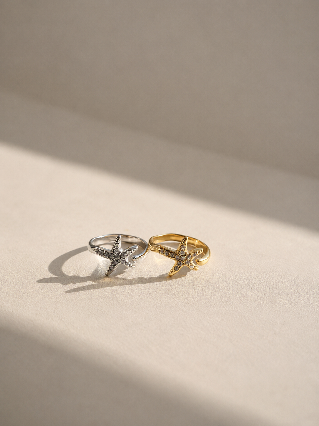 BAGUE ETOILE EN ACIER INOXYDABLE - NOAH