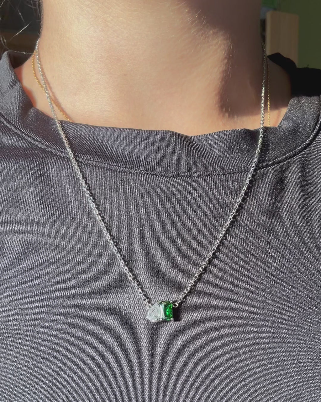 COLLIER EN ACIER INOXYDABLE PLAQUÉ OR - MARIE