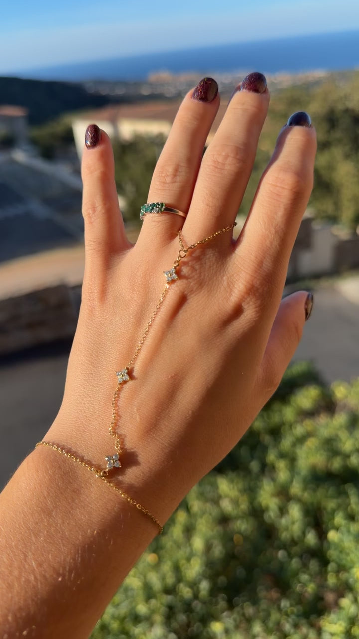 CHAINE DE MAIN EN ACIER INOXYDABLE - MARGAUX