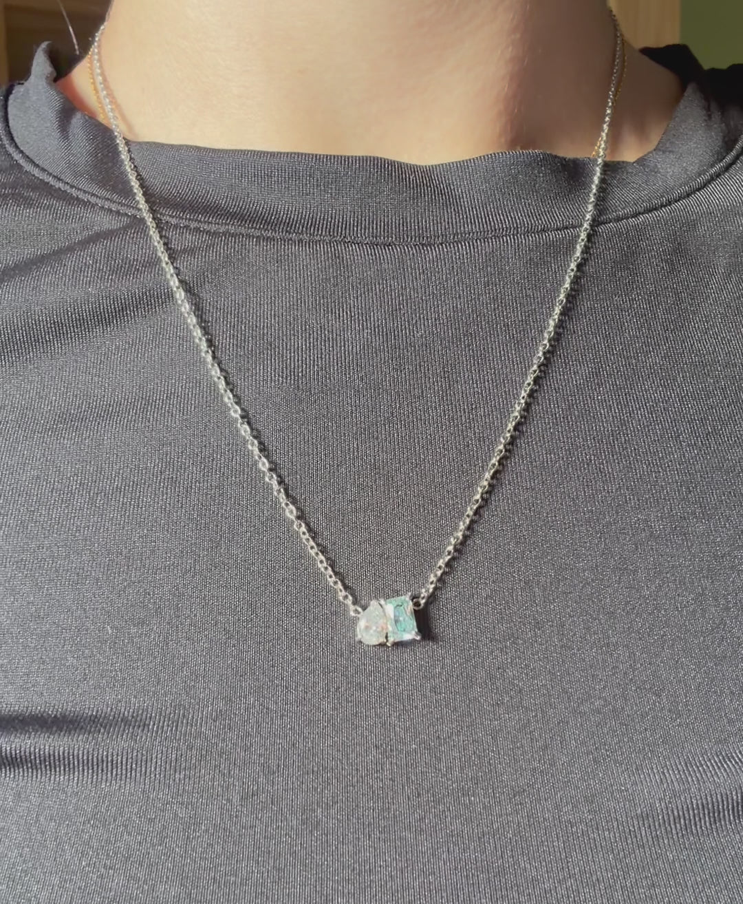 COLLIER EN ACIER INOXYDABLE PLAQUÉ OR - MARIE
